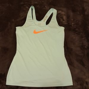 Nike women's dri fit teal tank top -small